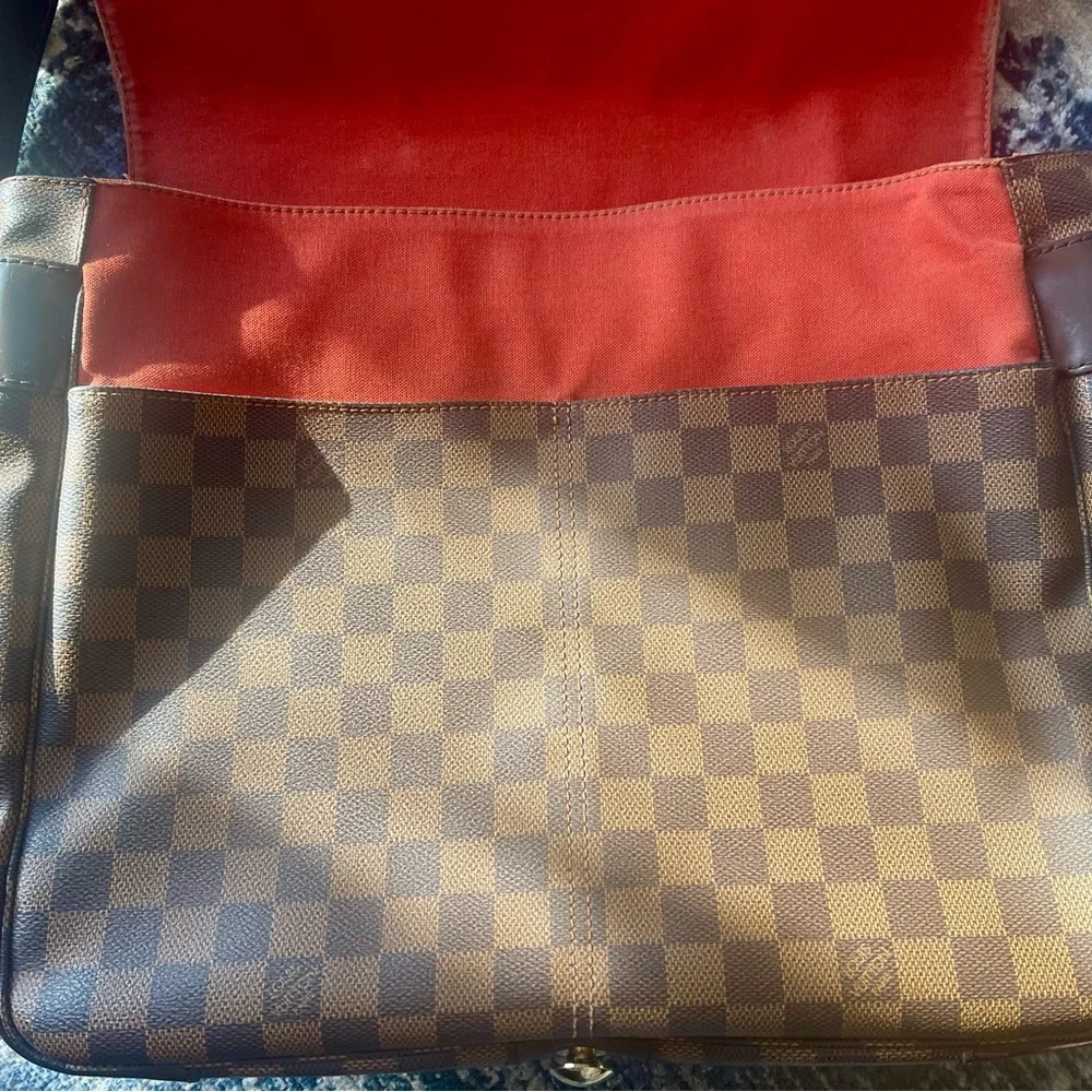 Louis Vuitton Damier Brown Checkered Messenger Bag